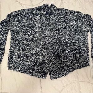 Abercrombie & Fitch Black and White Cardigan Open Front